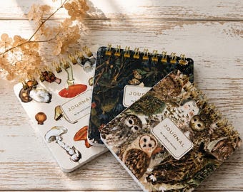 Bruno Visconti Mushroom Notebook, Small Spiral Purse Pad