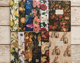 Citrus Lemon Floral Notebook, Bruno Visconti A5 Journal