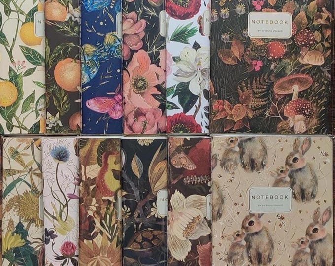 Citrus Lemon Floral Notebook, Bruno Visconti A5 Journal