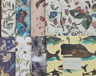 Bruno Visconti A5 Soft Cover Notebook, Whale, Forest, Fairytale, MANY Designs!