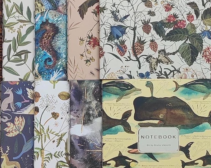 Bruno Visconti A5 Soft Cover Notebook, Whale, Forest, Fairytale, MANY Designs!