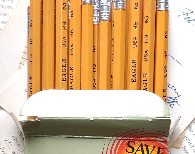Vintage 2B Eagle pencils Eco friendly Rainforest free wood 1995