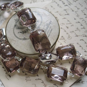 Light Purple Statement Necklace, Amethyst necklace, collet necklace, Georgian necklace, light amethyst necklace. Spring FlingWalter Mercado