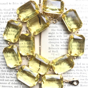 Anna Wintour chunky yellow choker Statement Necklace, &quot;Good Day Sunshine&quot;