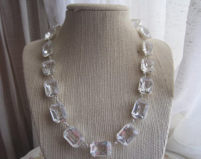 Handmade Georgian Crystal Collet Necklace: Anna Wintour Inspired