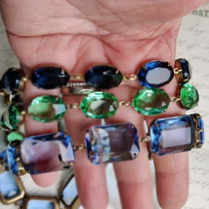 Chunky Blue statement necklace, Anna Wintour collet necklace, Georgian necklace, Georgian jewelry, Sapphire necklace. Blue image 9