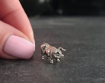 Winzige Kupfer Schwein Figur Handgemachte Figur Bauernhof Tiere Niedliche Schnickschnack für Wohnkultur Mini Tierfiguren