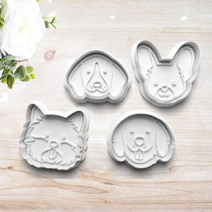 Customizable Dog Breed Cookie Cutter Set | Clay Fondant Stamp Embosser | Gift for Dog Lover | Gift for Dog Mom | French Bulldog | Terrier