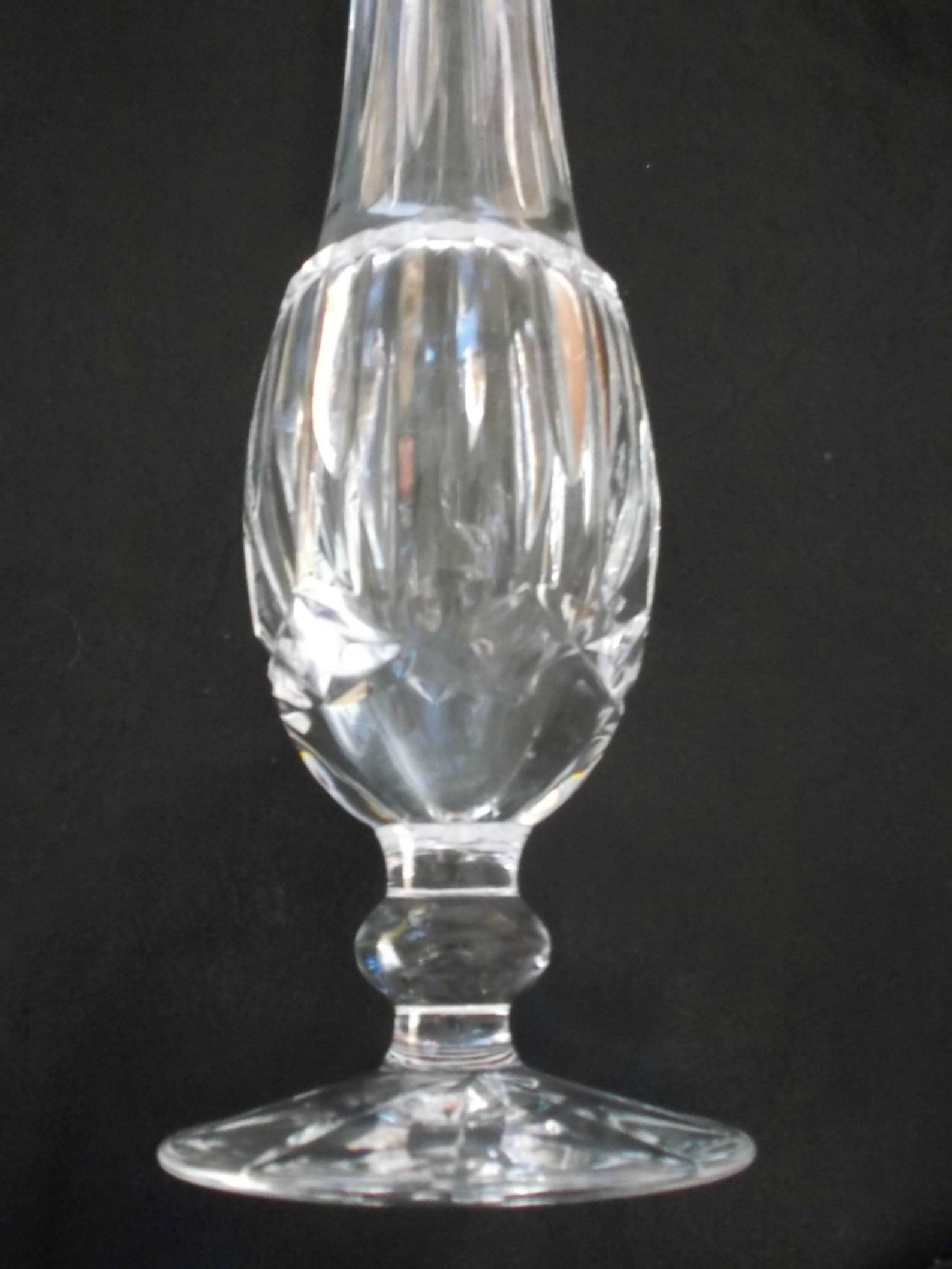 Waterford Bud Vase Vintage Crystal Footed 9 Inch Flute Signed Etsy