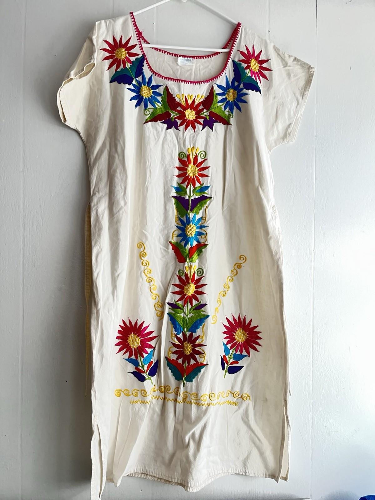 green emerald velvet dress Vintage 60's Folk Hand Embroidered Muslin Dress  Opal Pineapple
