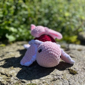 crocheted bow tie turtle, soft toy turtle, pink bow tie turtle, amigurumi, plushie, toy, soft toy, gift,