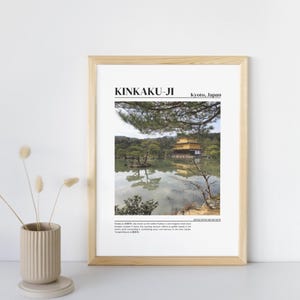 Kinkaku-ji Real & Original Photo | Golden Pavilion Kyoto | Japan Travel Gift | Buddhist Temple Wall Art | Japanese Home Decor | Japan Poster