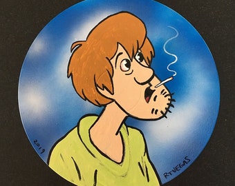 SCOOBY DOOBIE limited EDITION print RT VEGAS signed original marijuana doo
