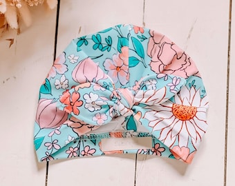 Patrón de costura de turbante en PDF | Turbante anudado para bebés, niños y mujeres | Descarga instantánea fácil para principiantes