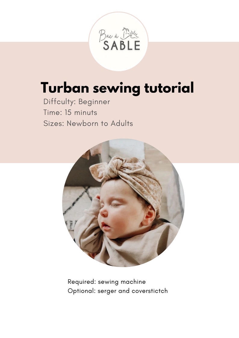 Turban sewing pattern image 5