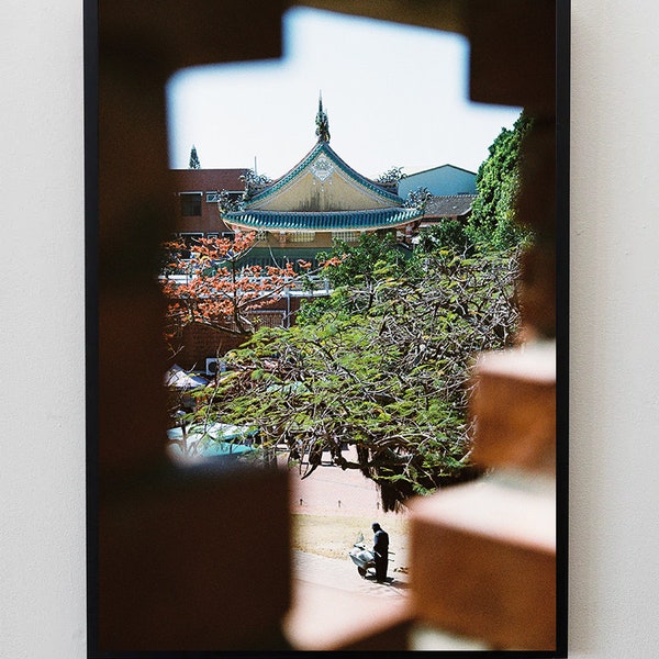 Unique Authentic Taiwan Asia 35mm Film Photograph Artistic Photo Through The Wall Decor Traveling Nomad Print Digital Download