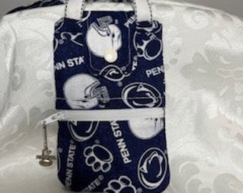 Penn State football cell phone cross body bag