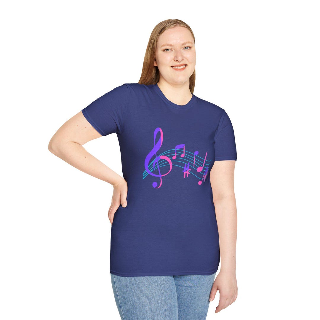 Musical Note Merch Music T-shirt, Musical Notes Shirt, Gift for Musicians, Music Lovers ...