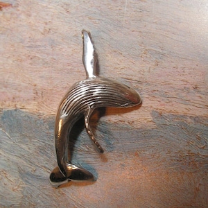 Humpback Whale Pendant In Sterling Silver