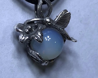 Hummingbird Pendant In Sterling Silver