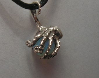 Octopus Pendant with Opalite in Sterling Silver