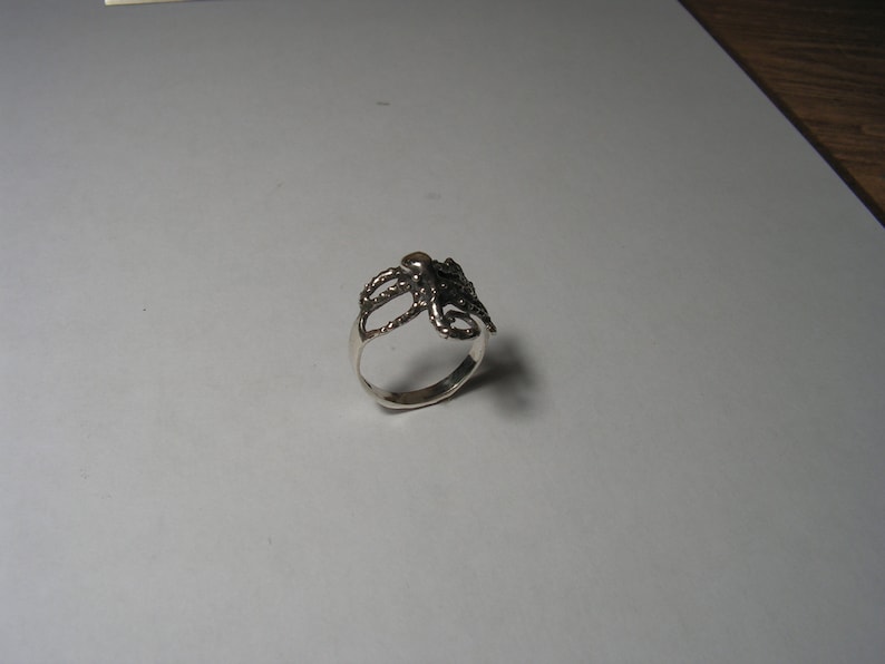 Octopus Ring In Sterling Silver image 7