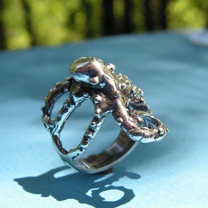 Octopus Ring In Sterling Silver image 2