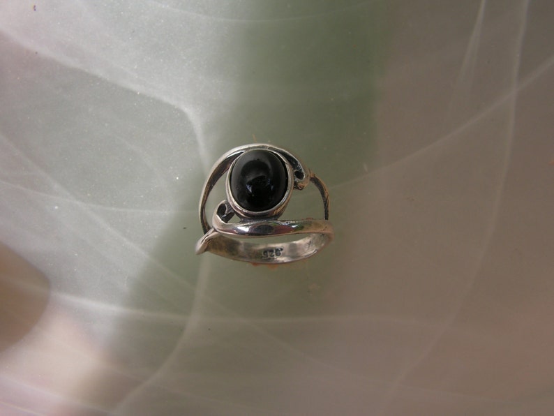 Onyx Ring In Sterling Silver image 6