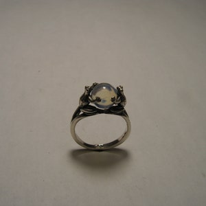 Frog Ring with Opalite in Sterling Silver image 8
