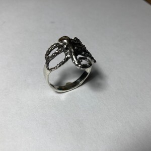 Octopus Ring In Sterling Silver image 10