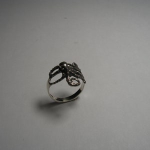 Octopus Ring In Sterling Silver image 8