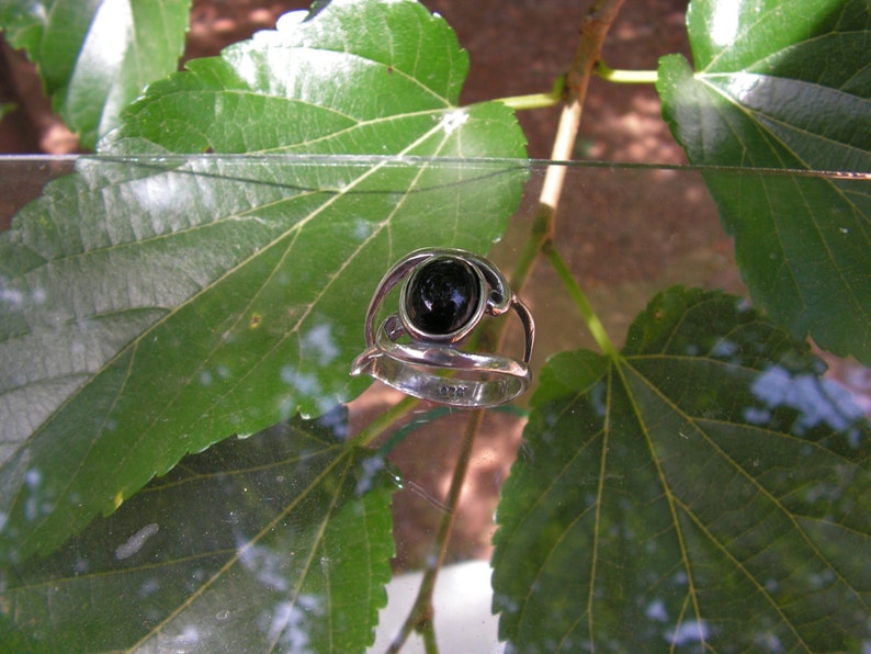 Onyx Ring In Sterling Silver image 5