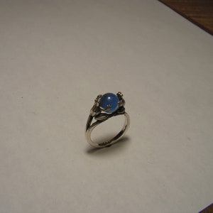 Frog Ring with Opalite in Sterling Silver image 4