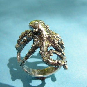 Octopus Ring In Sterling Silver image 1