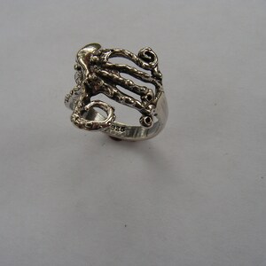 Octopus Ring In Sterling Silver image 5