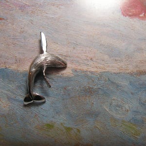 Humpback Whale Pendant In Sterling Silver image 3