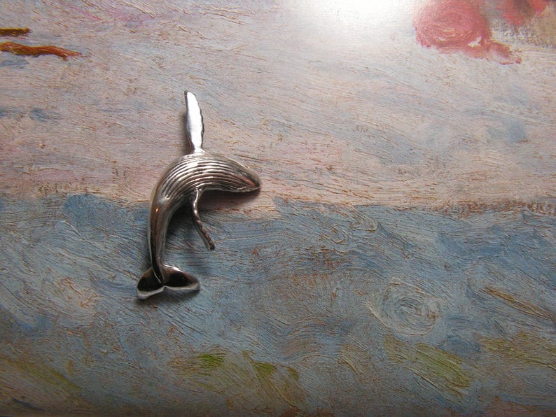 Humpback Whale Pendant In Sterling Silver image 3