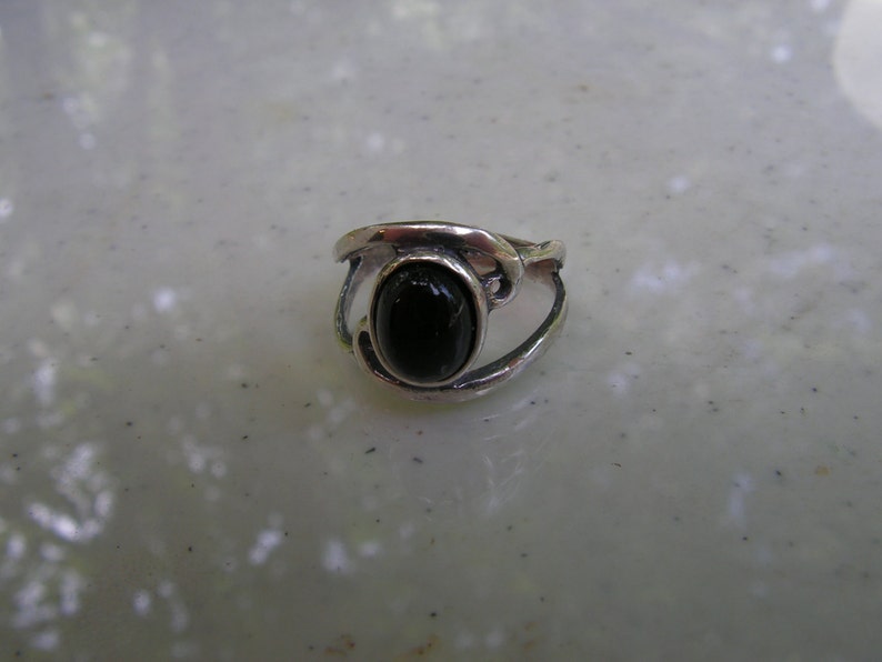 Onyx Ring In Sterling Silver image 4