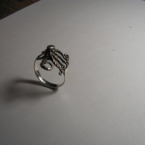 Octopus Ring In Sterling Silver image 6