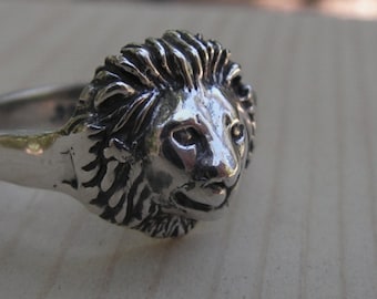 Lion Ring In Sterling Silver