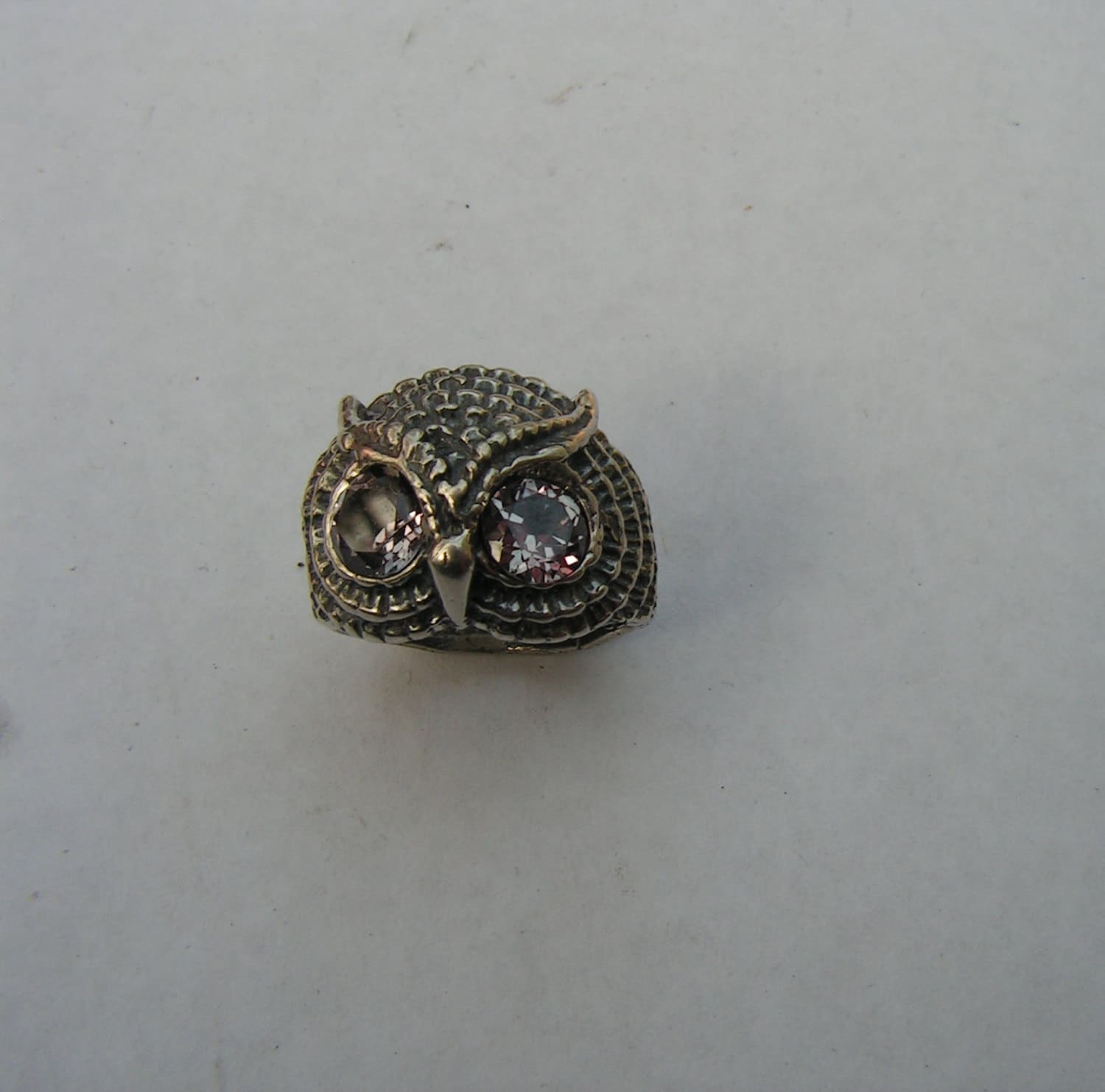 Owl Ring With Alexandrite Eyes in Sterling Silver - Etsy