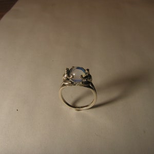 Frog Ring with Opalite in Sterling Silver image 2