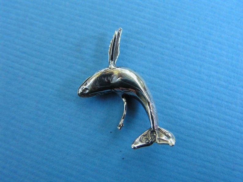 Humpback Whale Pendant In Sterling Silver image 4