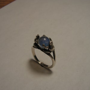 Frog Ring with Opalite in Sterling Silver image 5