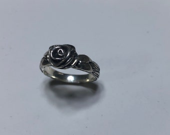 Rose Petal Ring in Sterling Silver