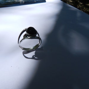 Onyx Ring In Sterling Silver image 3