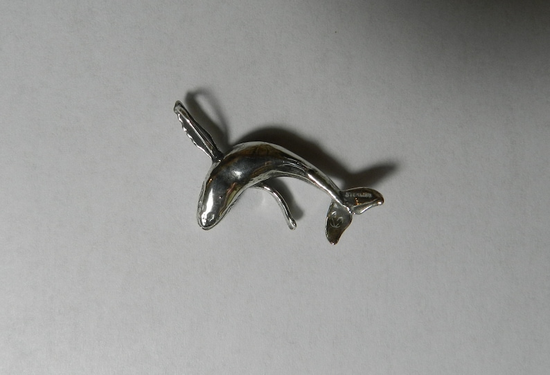 Humpback Whale Pendant In Sterling Silver image 6