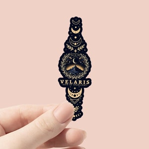 Veloris City of Starlight Vinyl Sticker, ACOTAR Merch, Fantasy Reader, The Night Court, Kindle Aufkleber, Reich der Träume, Velaris, Bookish