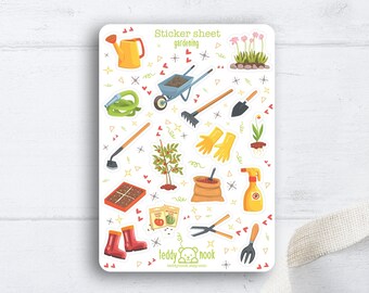 Sticker Sheet Gardening | Garden Vegetable A6 Matte Vinyl Sticker Set | Farmer  Planner Sticker Sheet | Bullet Journal Stickers