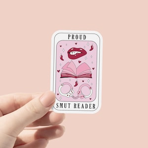 Proud Smut Reader Vinyl Aufkleber, Bücherwurm Aufkleber, Buch-Liebhaber-Geschenk, Bücherwurm Merch, Kindle Aufkleber, Smut Reader, Lese-Liebhaber